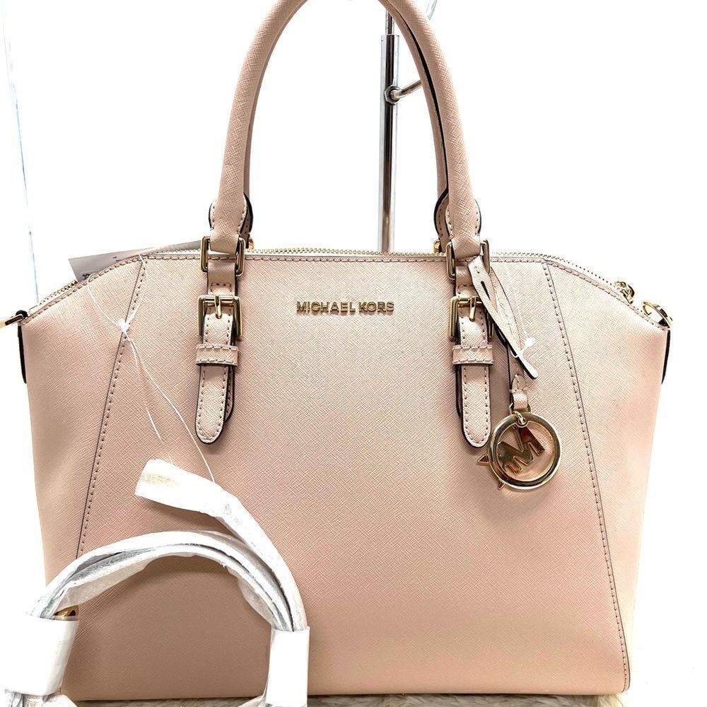 Nwt! Michael Kors Ciarasatchel Handbag Medium Ballet Pink Msrp:$368.00